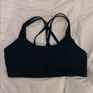 Lululemon Black Strappy Sports Bra